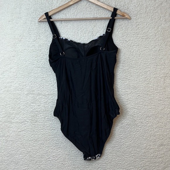 NWT Heat Womens Swimwear Moon Dust Ruched Front Panel One Piece SIZE XL - Picture 6 of 7